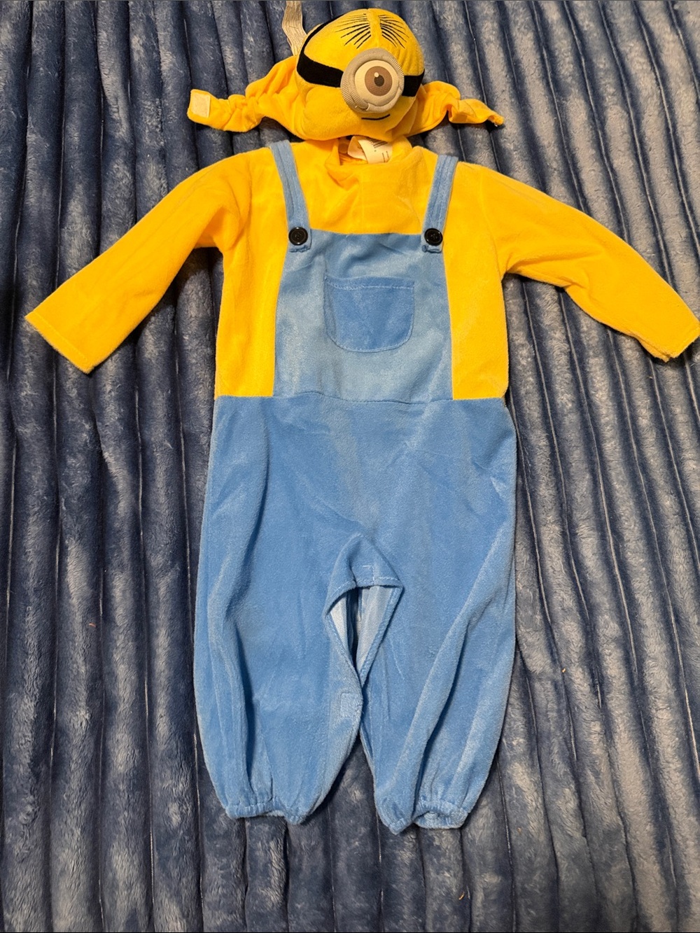 Universal Yellow and Light Blue Kids Character Overalls